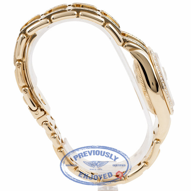 Rolex Masterpiece Oyster Perpetual DateJust Pearl Master 18k Yellow Gold Diamond Bezel Champagne Dial 80298.74948 6XJJA6 - Beverly Hills Watch Company Watch Store