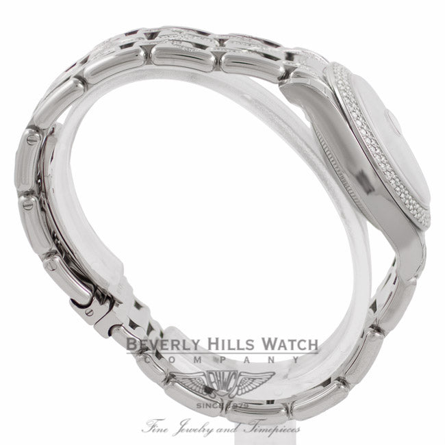 Rolex Masterpiece Oyster Perpetual Datejust Special Edition 34MM Diamond 18K White Gold 81339 - Beverly Hills Watch Store