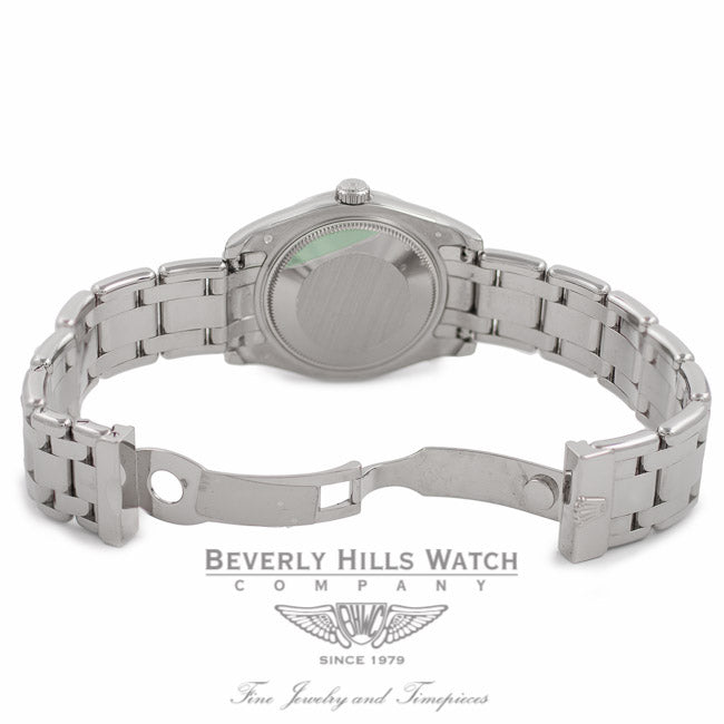 Rolex Masterpiece Oyster Perpetual Datejust Special Edition 34MM Diamond 18K White Gold 81339 - Beverly Hills Watch Store