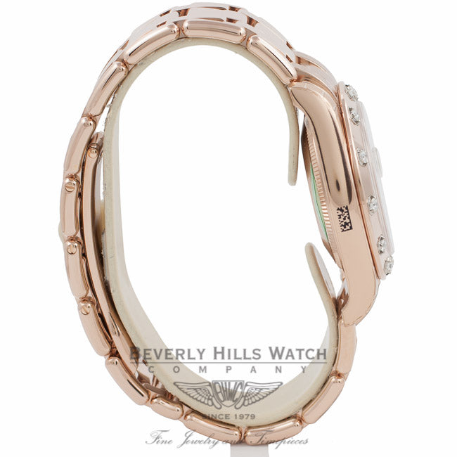 Rolex Masterpiece Datejust Special Edition 34MM 18k Rose Gold Diamond Bezel Chocolate Diamond Roman IV Dial 81315 IRRPUA - Beverly Hills Watch Company Watch Store