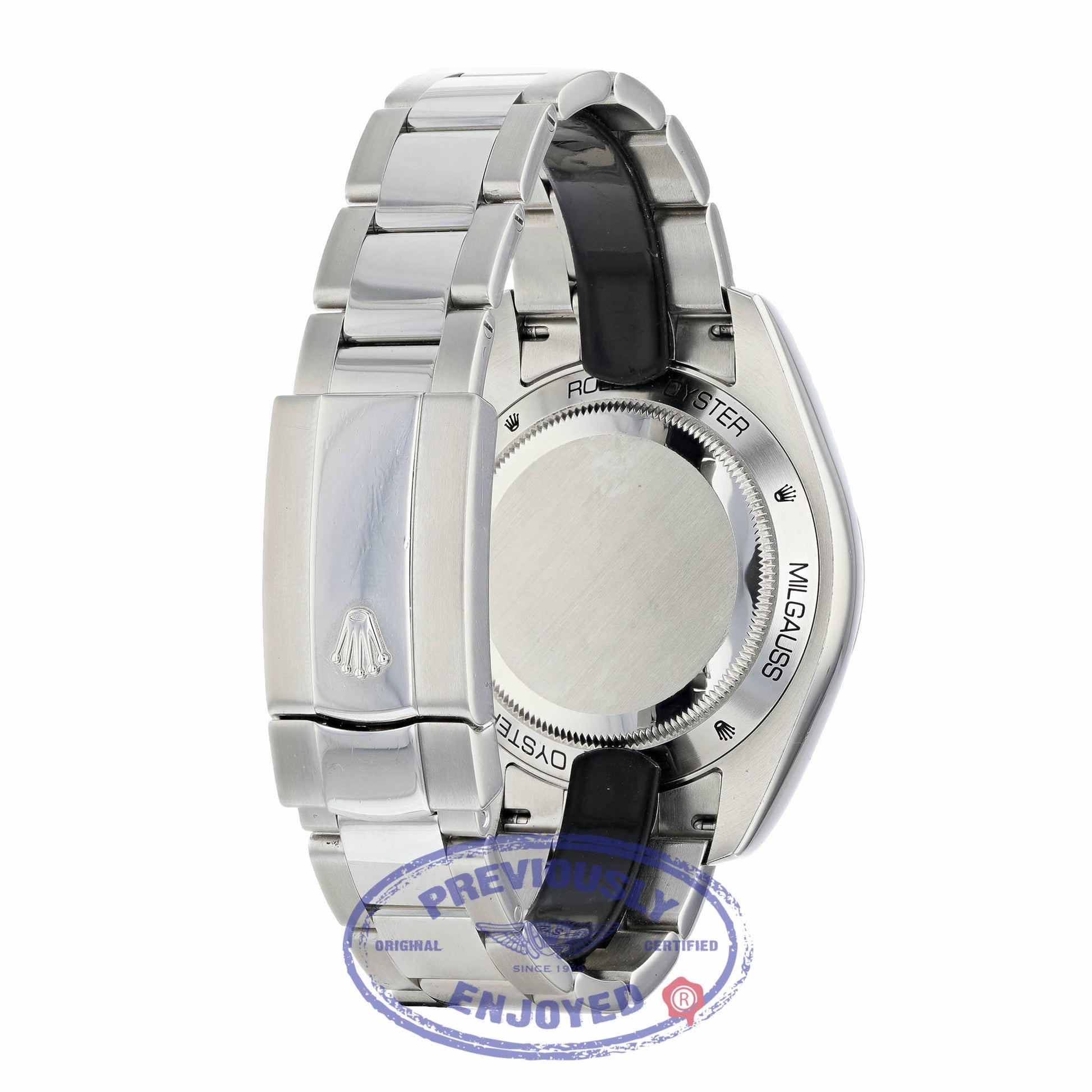 Rolex Milgauss Anti-Magnetic Steel Men Black Dial Watch 116400 NE85WL