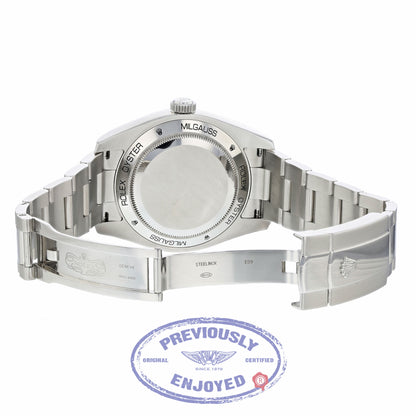 Rolex Milgauss Anti-Magnetic Steel Men Black Dial Watch 116400 NE85WL