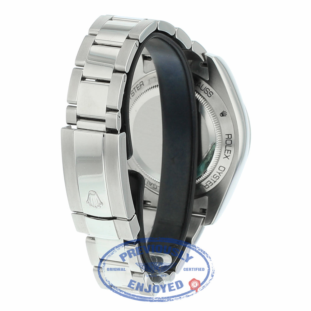 Rolex Milgauss 40mm Green Crystal Stainless Steel Black Dial 116400 F60ZNU - Beverly Hills Watch Company