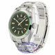 Rolex Milgauss 40mm Green Crystal Stainless Steel Black Dial 116400 7M0WVY - Beverly Hills Watch Company