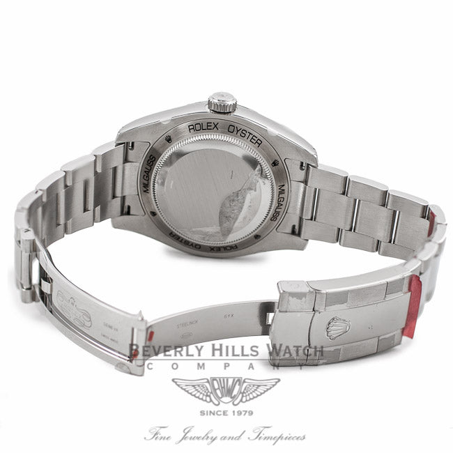 Rolex Milgauss Anti-Magnetic Steel Mens Black Dial 116400 UQ6ASV - Beverly Hills Watch Company Watch Store