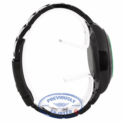 Rolex Milgauss 40mm DLC Blue Dial Stainless Steel 116400 TAN1R5 - Beverly Hills Watch Company