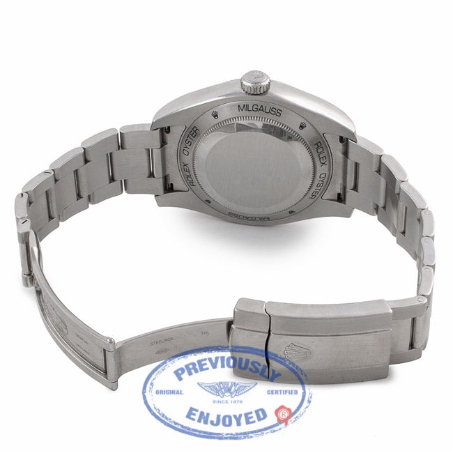 Rolex Milgauss Anti-Magnetic Stainless Steel Blue Dial 116400 KYFQ75 - Beverly Hills Watch Company Watch Store