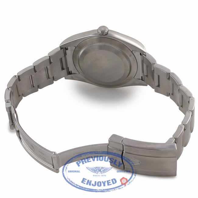 Rolex Oyster Perpetual 39mm Stainless Steel Blue Dial Index Markings Bracelet 114300 KPK0W6 - Beverly Hills Watch Company Watch Store