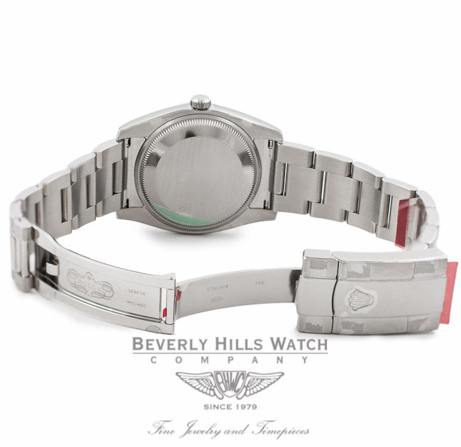 Rolex Date 34mm Stainless Steel Watch 115200 XXQXAD - Beverly Hills Watch Company Watch Store