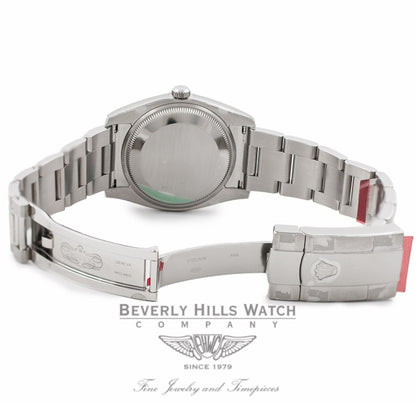 Rolex Date 34mm Stainless Steel Watch 115200 XXQXAD - Beverly Hills Watch Company Watch Store