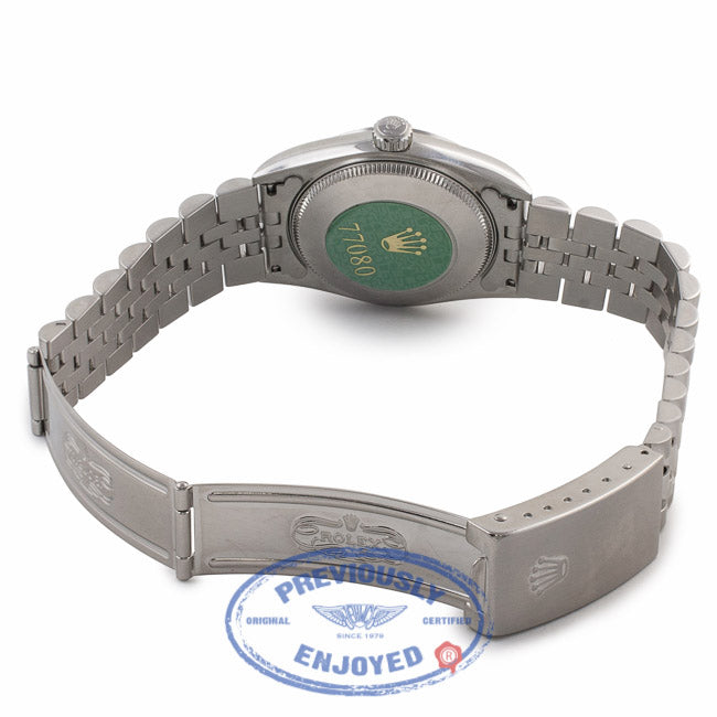 Rolex Midsize Stainless Steel Oyster Perpetual on Jubilee Bracelet 77080 0P84X7 - Beverly Hills Watch Company Watch Store