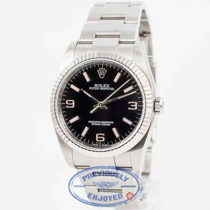 Rolex Oyster Perpetual 36mm Stainless Steel Oyster Bracelet Fluted Bezel Black/Pink 3-6-9 Dial Watch Beverly Hills Watch Company Watch Store
