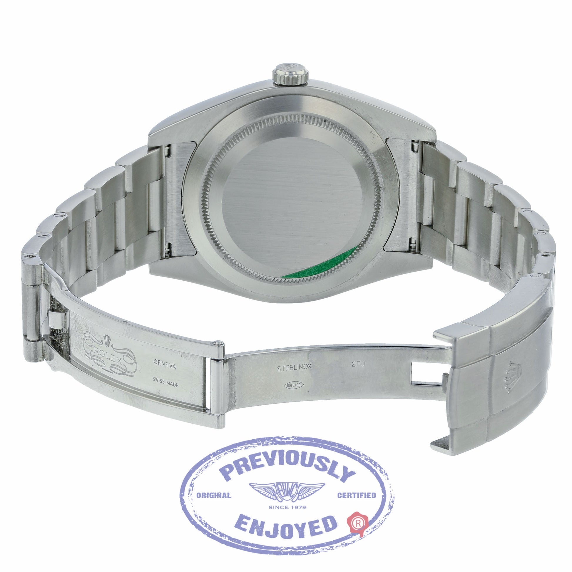 Rolex Oyster Perpetual 39mm Stainless Steel Red Grape Dial Index Markings Bracelet 114300 8HTE0E - Beverly Hills Watch Company