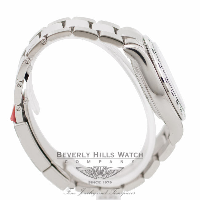 Rolex Daytona Chronograph 18K White Gold Oyster Bracelet Silver Arabic Dial Watch 116509 - Beverly Hills Watch Company Watch Store