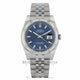 Rolex Oyster Perpetual 36 mm Blue Dial Stainless Steel Jubilee Automatic 116234 7CU356 - Beverly Hills Watch