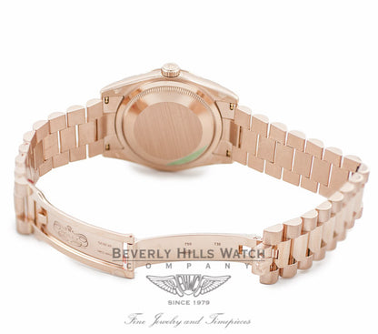 Rolex Day-Date President Everose 36MM Pink Champange Diamond Dial 118235 - Beverly Hills Watch Company Watch Store