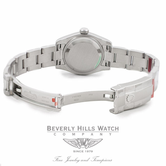 Rolex Lady Datejust 26MM Stainless Steel 18k White Gold Fluted Bezel 179174 - Beverly Hills Watch Company Watch Store