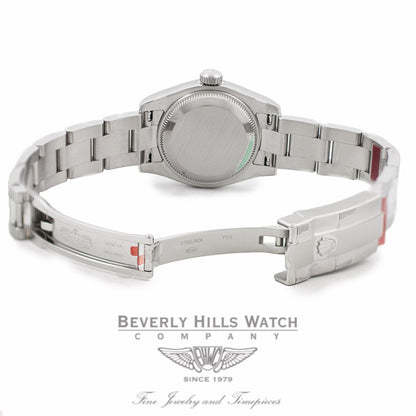 Rolex Lady Datejust 26MM Stainless Steel 18k White Gold Fluted Bezel 179174 - Beverly Hills Watch Company Watch Store