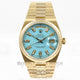 Rolex Yellow Gold 36MM Day DateOysterQuartz TurQuartz Diamond Dial Watch 19018N Beverly Hills Watch Company