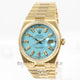 Rolex Yellow Gold 36MM Day DateOysterQuartz TurQuartz Diamond Dial Watch 19018N Beverly Hills Watch Company