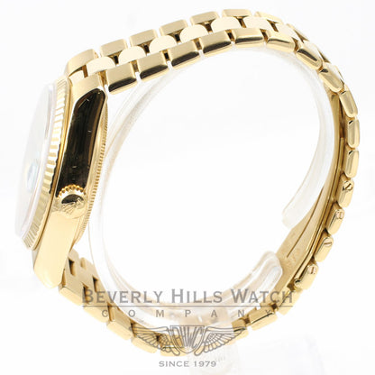 Rolex Yellow Gold 36MM Day DateOysterQuartz TurQuartz Diamond Dial Watch 19018N Beverly Hills Watch Company