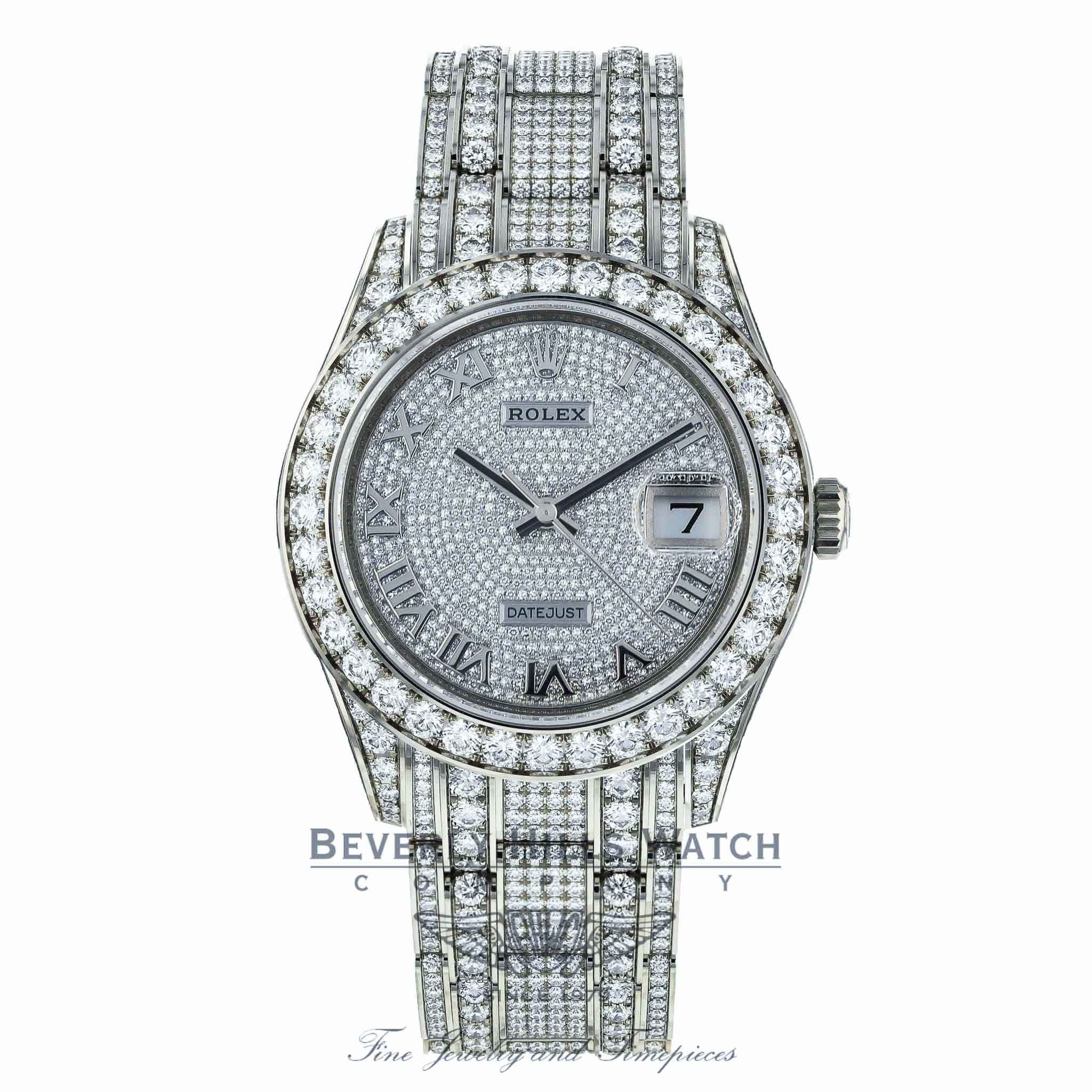 19.p.pretty様 Rolex Pearlmaster 39mm Datejust White Gold Paved Diamonds 86409RBR