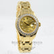 Rolex Pearlmaster 18K Yellow Gold Diamond Bezel Diamond Dial Ladies Watch 80298 Beverly Hills Watch Company Watches