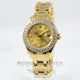 Rolex Pearlmaster 18K Yellow Gold Diamond Bezel Diamond Dial Ladies Watch 80298 Beverly Hills Watch Company Watches