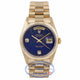 Rolex President 18k Yellow Gold 36MM Lapis Arabic 2 Brilliant Dial 18238 UJMJW1 - Beverly Hills Watch Company Watch Store