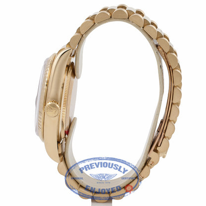Rolex President 18k Yellow Gold 36MM Lapis Arabic 2 Brilliant Dial 18238 UJMJW1 - Beverly Hills Watch Company Watch Store