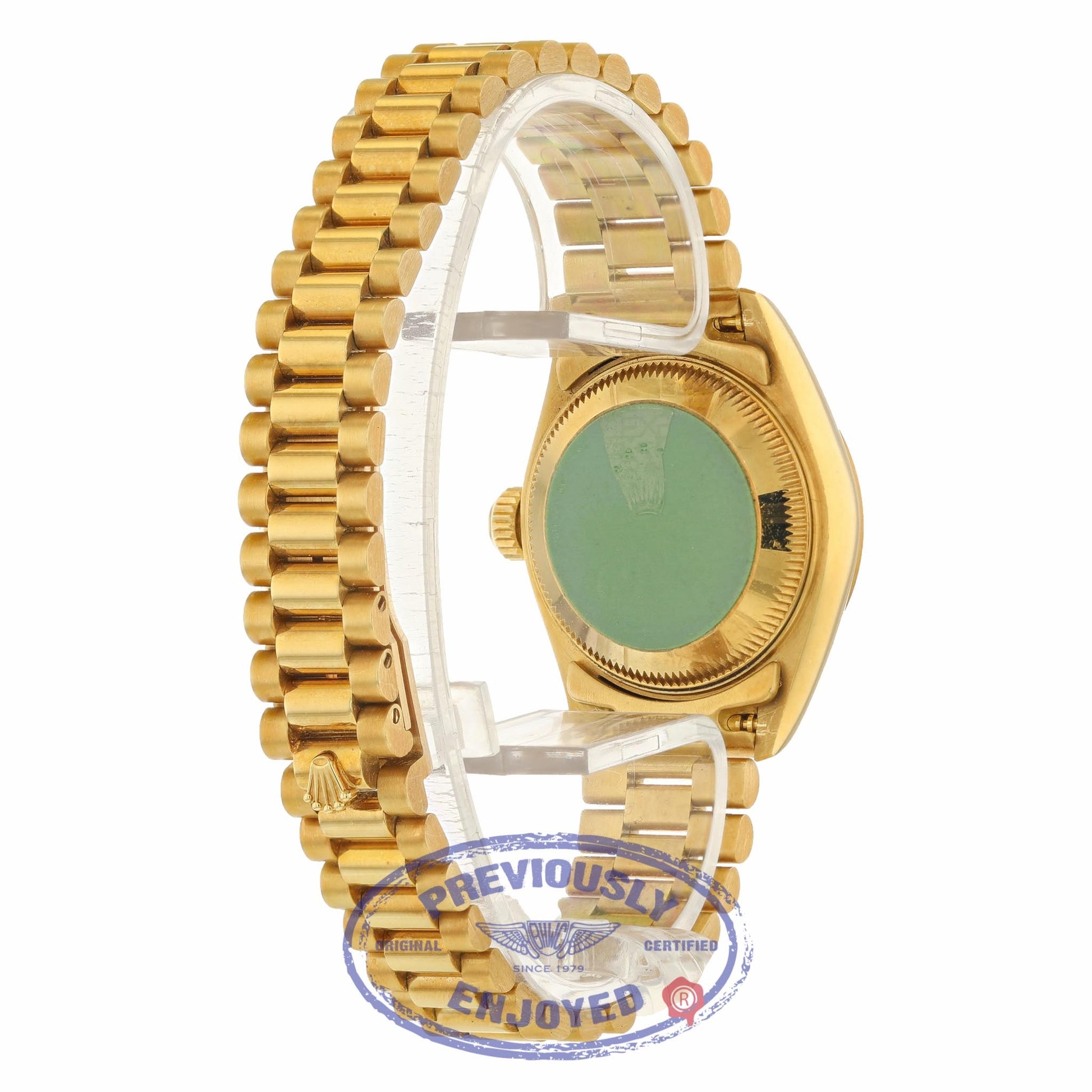 Rolex Datejust 26mm Yellow Gold President Mother of Pearl Dial 69178 QMJL13