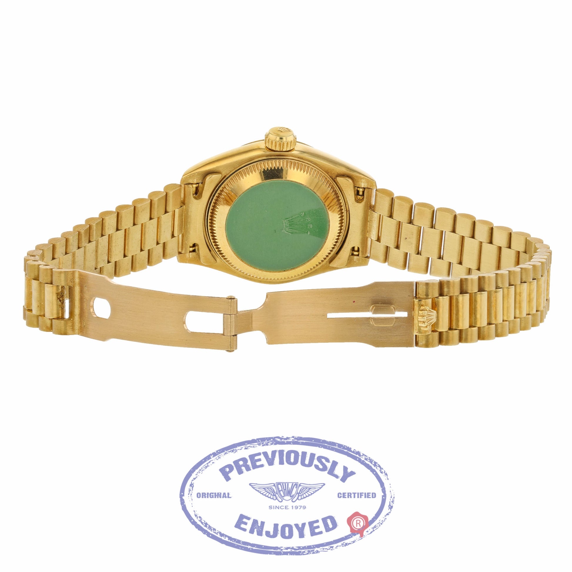 Rolex Datejust 26mm Yellow Gold President Mother of Pearl Dial 69178 QMJL13