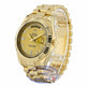 Rolex Day Date II 41mm 18K Yellow Gold Champagne Diamond Dial Fluted Bezel 218238 W17APQ - Beverly Hills Watch Company