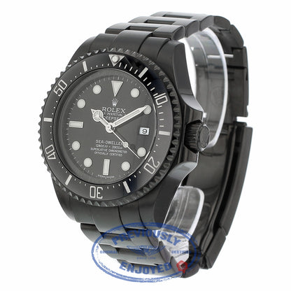 Rolex DeepSea Sea-Dweller Blackout 44mm DLC 116660 F47UVN - Beverly Hills Watch Company