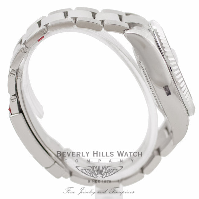 Rolex Sky-Dweller 18k White Gold Bidirectional Rotatable Ring Command Bezel 326939 01FNFW - Beverly Hills Watch Company Watch Store