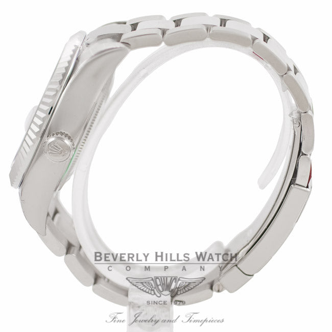 Rolex Sky-Dweller 18k White Gold Bidirectional Rotatable Ring Command Bezel 326939 01FNFW - Beverly Hills Watch Company Watch Store