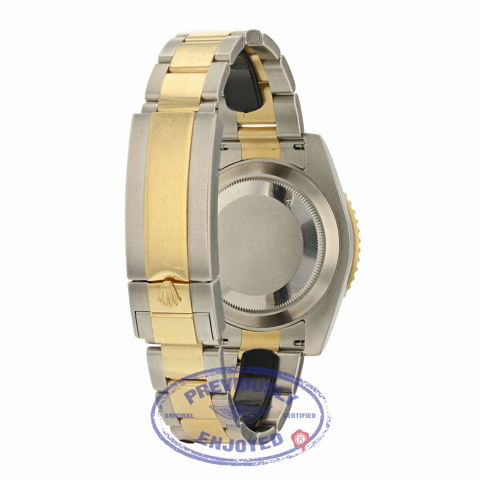 Rolex Classic Submariner Stainless Steel and Yellow Gold Black Dial Black 116613 2NVF2W - Beverly Hills Watch