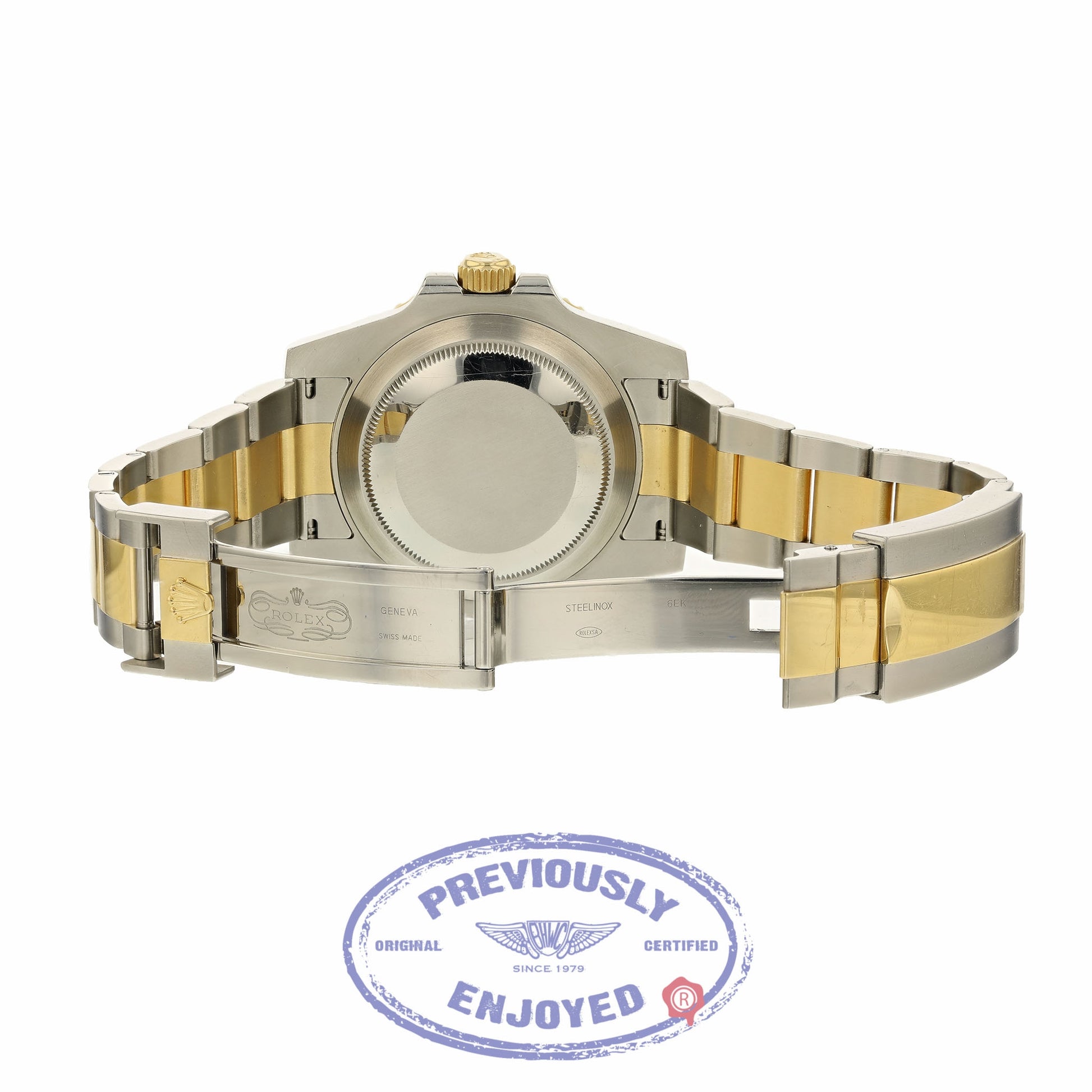 Rolex Classic Submariner Stainless Steel and Yellow Gold Black Dial Black 116613 2NVF2W - Beverly Hills Watch