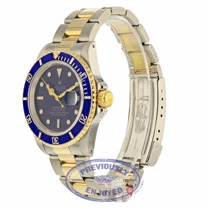Rolex Classic Submariner 40mm Steel and Yellow Gold Blue Dial 16613 3A1NW9