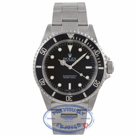 Rolex Submariner 40MM Stainless Steel Black Dial No Date Oyster Bracelet 14060 D0U56W - Beverly Hills Watch Company Watch Store