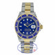 Rolex Classic Submariner 40mm Steel and Yellow Gold Blue Dial 16803 C66UA3 - Beverly Hills Watch Company
