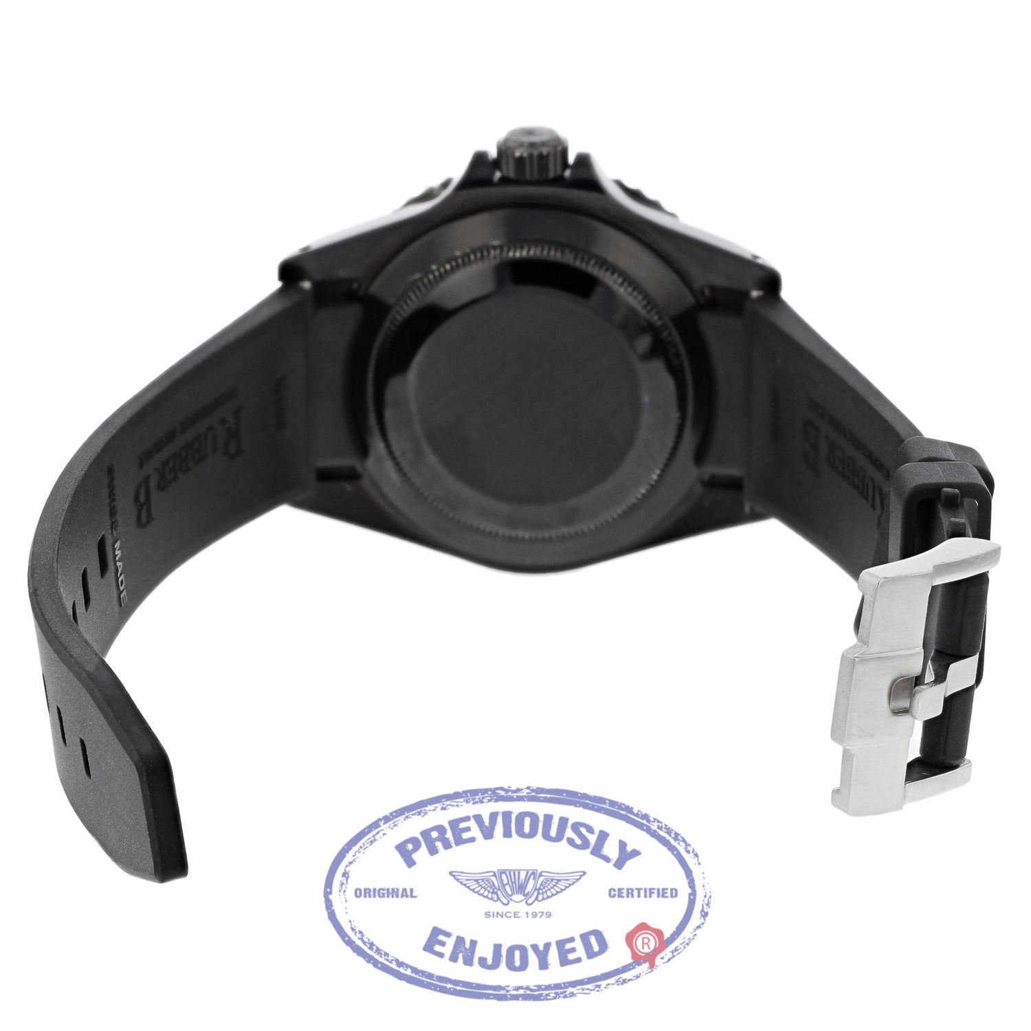 Rolex Submariner Stainless Steel Black DLC Coated Watch 16610 9F8XR2