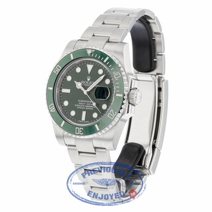 Rolex Submariner Stainless Steel Green Ceramic Bezel and Dial "Hulk" 116610LV 1JP2K1 - Beverly Hills Watch Company