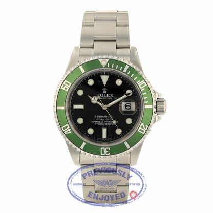 Rolex Submariner 50th Anniversary Green Bezel "Kermit" Black Dial 16610 TUUFJN