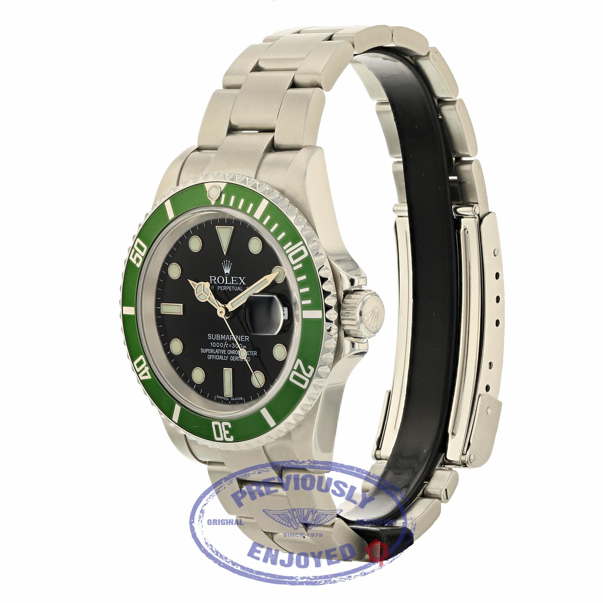 Rolex Submariner 50th Anniversary Green Bezel "Kermit" Black Dial 16610 TUUFJN