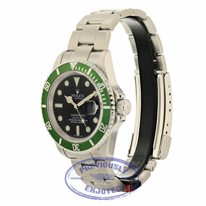 Rolex Submariner 50th Anniversary Green Bezel "Kermit" Black Dial 16610 TUUFJN