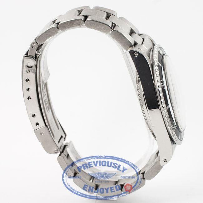 Rolex Submariner 5513 Stainless Steel Oyster Bracelet Black Dial Black Bezel Glossy Dial White Gold Surrounds 2 Line Feet First Dial Acrylic Crystal No Date Vintage Watch Beverly Hills Watch Company Watch Store