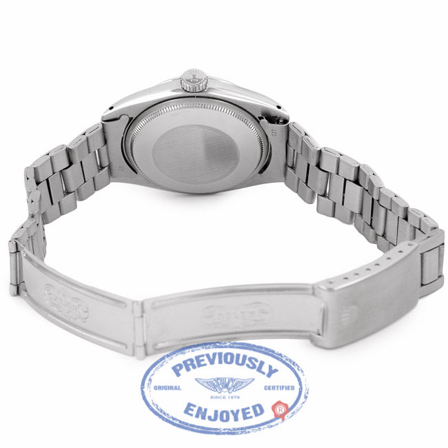 Rolex Vintage Date Silver Dial Stainless Steel Oyster Perpetual 1500 RGNXUV - Beverly Hills Watch Company Watch Store