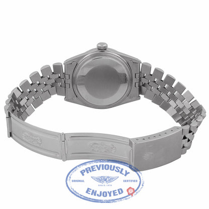 Rolex Vintage Datejust 36mm White Diamond Dial 16030 Q16JAF - Beverly Hills Watch Company