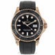 Rolex Yacht-Master 40MM 18k Rose Gold Black Matt Cerachrom Insert Bezel Black Dial Black Rubber Strap 116655 AP8XL4 - Beverly Hills Watch Company